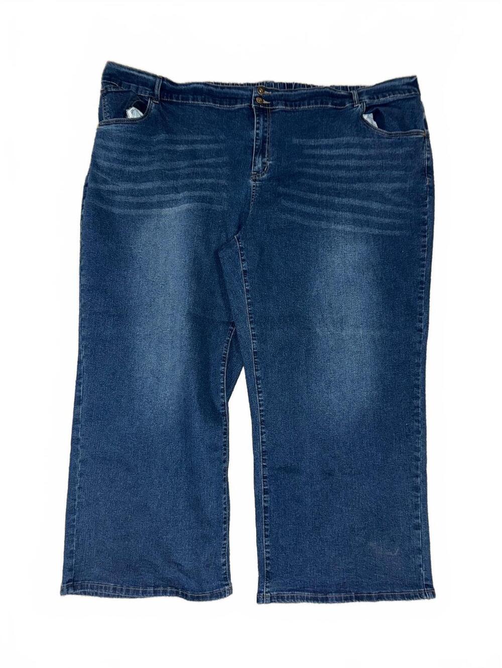 Women’s Bloomchic Size 30W Plus Size denim jeans with elastic waste-band